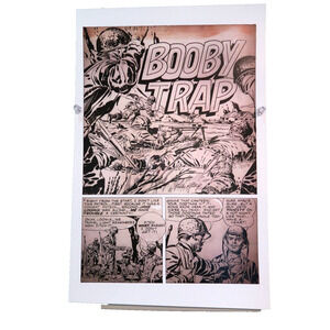 Jack Kirby Foxhole Booby Trap Original Comic Art Reproduction Print 11 x 17